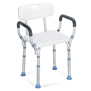 OasisSpace Heavy Duty Shower Chair with Back