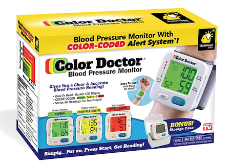 image of Color Doctor blood pressure monitor image of Color Doctor blood pressure monitor