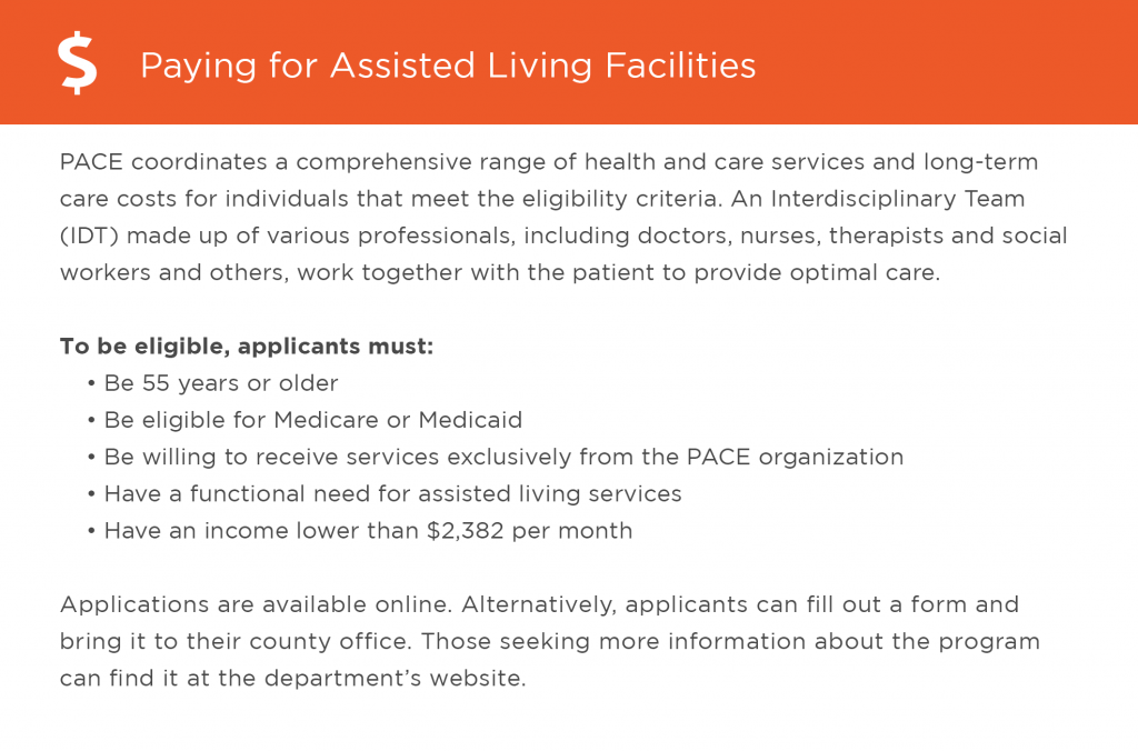Paying for assisted living in Oregon graphic